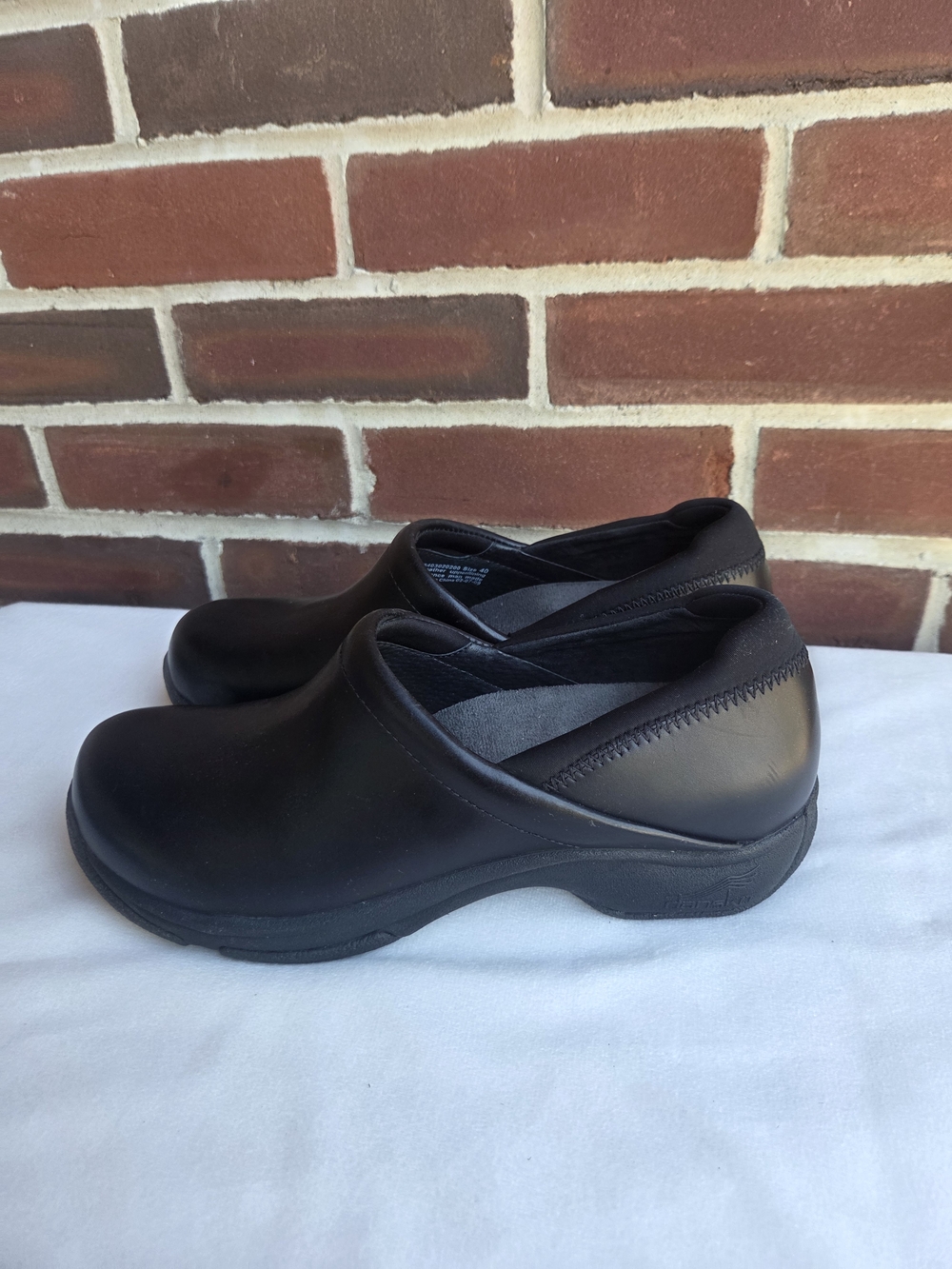 Dansko Women’s Black Leather Slip Resistant Work Shoes EU 40 US 9.5-10 - Picture 4 of 12